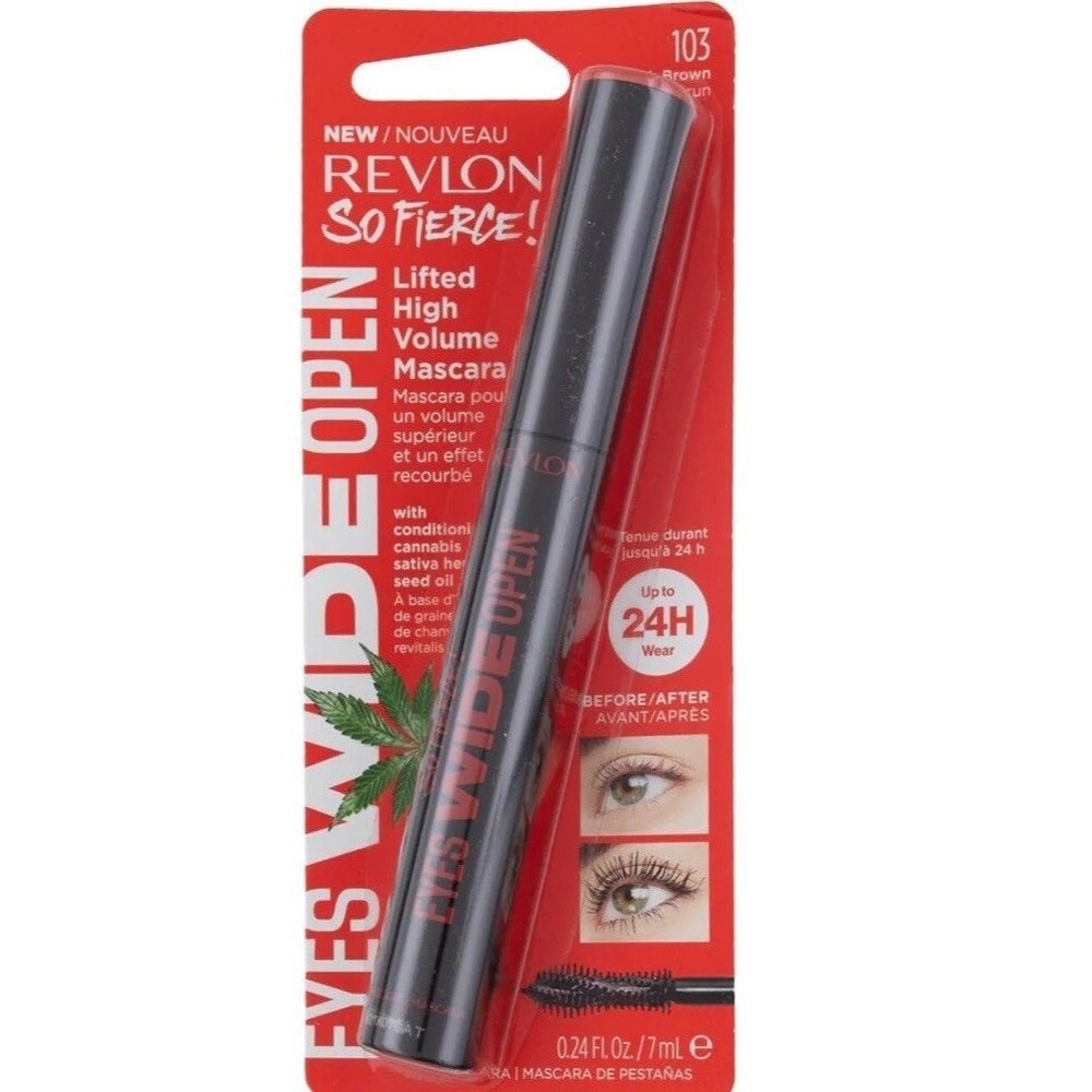 Revlon So Fierce! Eyes Wide Open Mascara 103 BLACK BROWN 24 H Wear 0.24oz - New